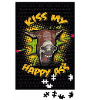 Donkey Jackass Kiss My Happy Ass Puzzle 240 Parça Yapboz