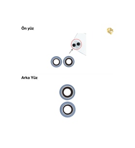 İphone 15 Plus Kamera Lensi Full Mavi Kamera lensi sade lens kamera camı kamera merceği