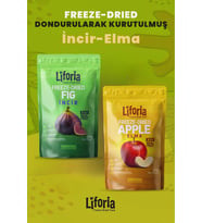 2’li Dondurularak Kurutulmuş Kuru Meyve - Sağlıklı Atıştırmalık - İncir Ve Elma Kurusu Freeze Dried