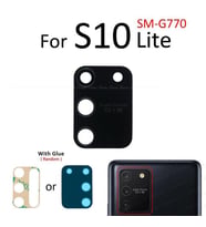 Tkgz Samsung Galaxy S10 LİTE Arka Kamera Camı Lens Yapışkanlı