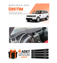 LAND ROVER RANGE ROVER SPORT (2005-2013) Uyumlu Torpido Koruma Örtüsü Oto Kılıfı - Siyah Gri