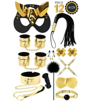 İPTİLA 12 PARÇA gold FANTEZİ ESARET SETİ