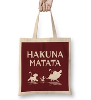 Hakuna Matata Bez Çanta Uzun Saplı