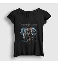 Presmono Kadın Siyah Pain Demons And Wizards T-Shirt 409677tt