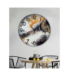 bilge Tasarım retro Duvar Saati 40 x 40 CM (Karışık)