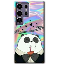 Galaxy S24 Ultra Kılıf HD Desen Baskılı Kılıf - Milkshake Panda