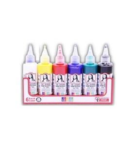 Batik Boyası 70 ml 6 Renk 1 Paket Südor Batik Boyama Seti 70ml x 6 lı Kumaş Boyama Batik Seti