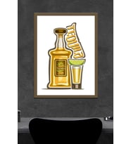 Tequila Ahşap Poster (27x18)
