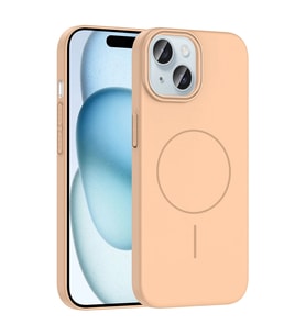 Apple iPhone 15 Kılıf M-safe Şarj Özellikli Zore Ruby Sert Kapak