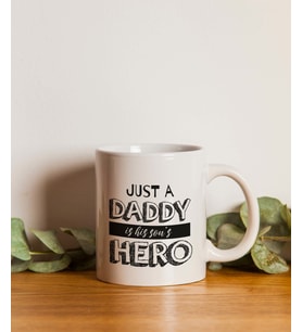 Son's Daddy Baskılı Babalar Günü Kupa (Beyaz)