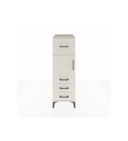 Kronos Dolap Tek Raflı 4 Çekmeceli Tek Kapaklı 44x59x134 Aytaşı-Aytaşı
