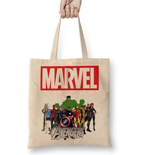 Marvel Avengers 02 Bez Çanta Uzun Saplı