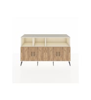 Kronos Konsol 6 Raflı 4 Kapaklı 176x59x99 Aytaşı-Çam/Aytaşı