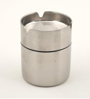 Paslanmaz Çelik Kokusuz Küllük Kül Tablası Rüzgar Geçirmez 9 cm Boy (Küçük)