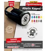 İsme Özel Öğretmenlere   Aferin Kaşesi - Aferin Mühürü M20-T663