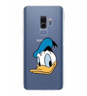 Samsung Galaxy S9 Plus  Kamera Korumalı Kapak Donald Duck Tasarımlı  Şeffaf Kılıf