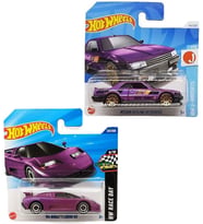 2 Araç Set - Hot Wheels '94 Bugatti EB110 SS & Hot Wheels Nissan Skyline RS KDR30 (1/64) Mor