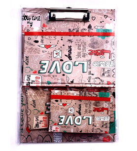 Tigra Sekreterlik Defter Seti 4Lü Bej Love