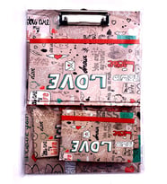 Tigra Sekreterlik Defter Seti 4Lü Bej Love