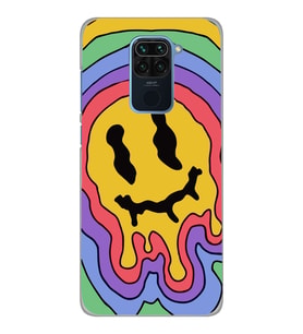 Xiaomi Redmi NOTE 9 Uyumlu Gülücük Tasarımlı Şeffaf Telefon Kılıfı