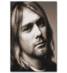 Cakatablo  Kurt Cobain Portre Yakın Çekim  MDF Tablo
