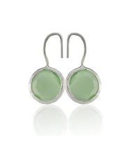 Kadir Jewellery Gümüş Kaplama Kadın Taşlı Küpe -El İşçiliği Ve Hipoalerjenik Küpe