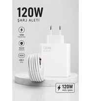 Lexroo 120W USB-C Hızlı Şarj Seti Turbo Adaptör ve Kablo Type-C Girişli Cihazlarla Uyumlu