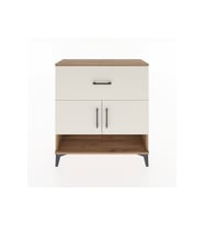 Arges Şifonyer 2 Raflı Tek Çekmeceli 2 Kapaklı 88x30x96 Çam-Aytaşı