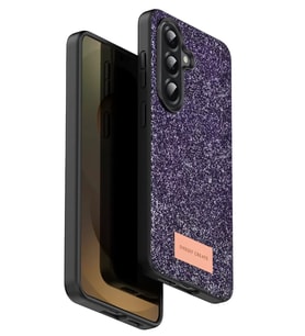Onegif Galaxy A17 5G Bright Simli Kapak - Derin Mor