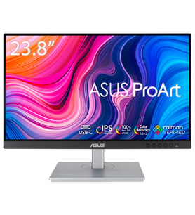 ASUS PA247CV ProArt 23.8" LED IPS 5ms 75hz 1920x1080 FullHD HDMI DP USB-C 4XUSB (Vesa) Pivot Monitör (Siyah)