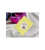 Happy Birthday Sticker Pasta Etiketi Yuvarlak Mat Sticker Doğum Günü Serisi 4 Cm (40 Adet)