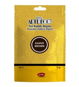 ARTDECO TOZ  KUMAŞ BOYASI 13 GR. KAHVERENGİ  Y-010T-1115
