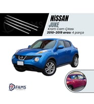 Nissan Juke Krom Cam Çıtası 4 Parça 2010-2019 Arası Paslanmaz Çelik