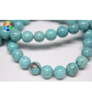 Turkuaz Taşı YARIM Dizi Royal Quality 8mm (18cm uzunluğundadır)