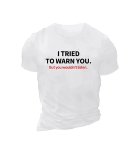 Baskılı Oversize Bisiklet Yaka T-shirt - Beyaz