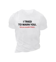 Baskılı Oversize Bisiklet Yaka T-shirt - Beyaz