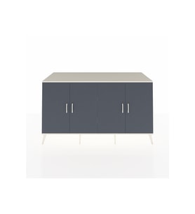 Kronos Konsol 4 Raflı 4 Kapaklı 176x59x99 Aytaşı-Antrasit/Aytaşı