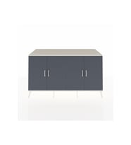 Kronos Konsol 4 Raflı 4 Kapaklı 176x59x99 Aytaşı-Antrasit/Aytaşı
