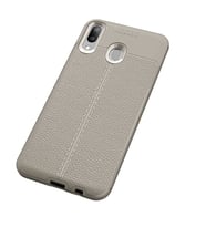 Samsung Galaxy M20 Uyumlu Kılıf Zore Niss Silikon Kapak (Gri)