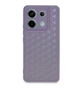 Xiaomi Redmi Note 13 Pro 5G Kılıf Petek Silikon Kapak - Lila