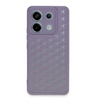 Xiaomi Redmi Note 13 Pro 5G Kılıf Petek Silikon Kapak - Lila