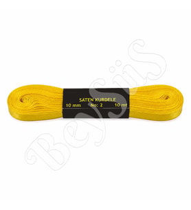 Saten Kurdele 10 mm Sarı