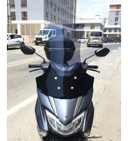 MOTOCAM Suzuki Burgman Street EX 125 Ön Cam 2023-2026 Model 62cm Füme Renkli 4mm