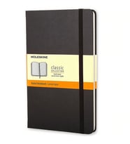 Moleskine Sert Kapak Defter Siyah (Çizgili - 9x14)