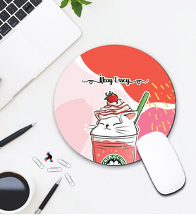 Kişiye Özel Catpuccino Tasarımlı Mouse Pad 145