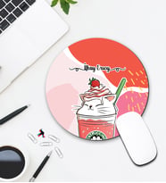 Kişiye Özel Catpuccino Tasarımlı Mouse Pad 145