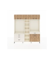 Arges Dolap 11 Raflı 4 Çekmeceli 2 Askılı 220x30x243 Aytaşı-Çam/Aytaşı