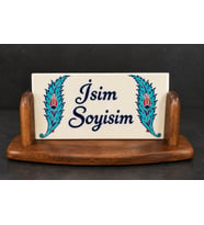 Kişiye Özel El Yapımı Çini İsimlik