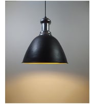 RİOLİGHT RETRO TEKLİ METAL SARKIT AVİZE ÇAP: 28CM (Siyah)