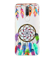 PrintiFy Oppo A9 2020  ile Uyumlu 1mm Slim Fit Nazar Boncuğu 6 Baskılı Şeffaf  Kılıf